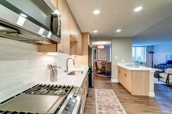 Sophisticated Lighting and Hardware Fixtures at Crystal Square, Virginia, 22202